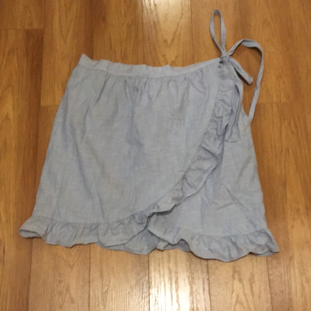 Made well ruffle wrap skirt